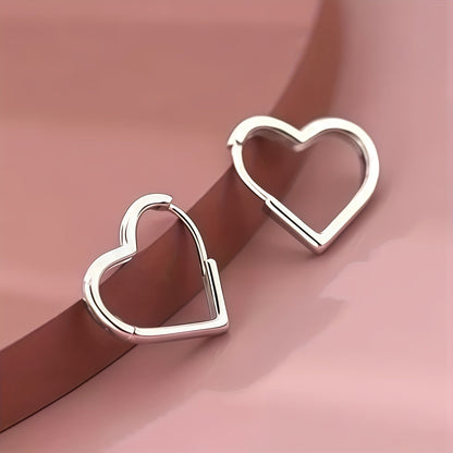Boucles D Oreilles Coeur Doré en Acier Inoxydable Collection Exclusive