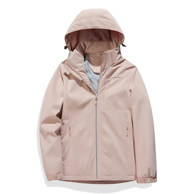 Kasy - Veste Coquille Imperméable Doublée en Fleece