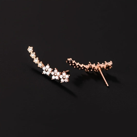 Boucles D Oreilles, Argent Or Rose Collection Édition Limitée Pour Tous Les Styles