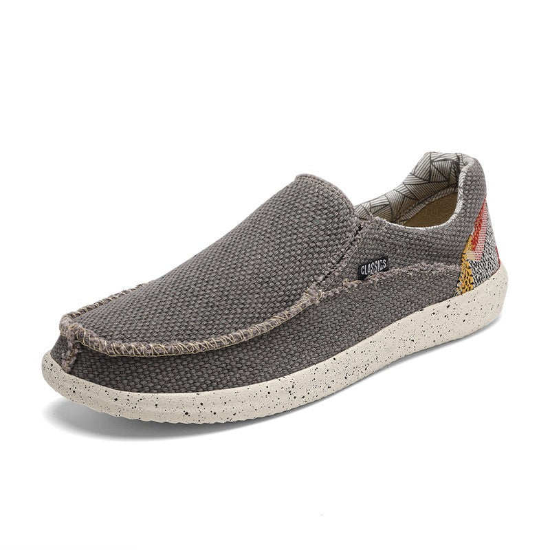 Baskets hommes décontractées en toile respirante beige - Arven