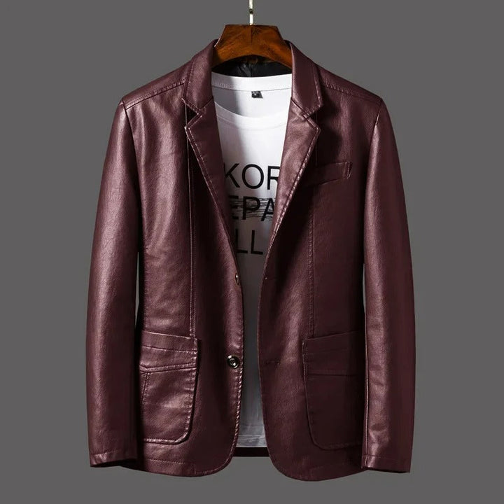 Rodo - Veste en cuir classique pour hommes