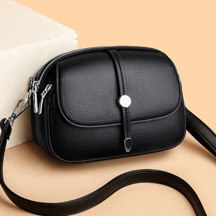 Sac à bandoulière en cuir synthétique pour femme avec structure compacte - Mireille