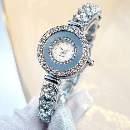Montre Femme Cadran Rond Cristaux Marvella
