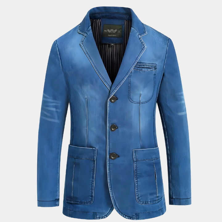 Veste classique en denim pour hommes