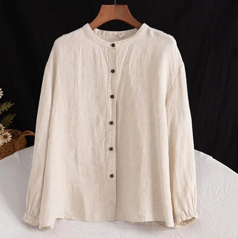 Jala - Blouse boutonnée manches longues pour femme