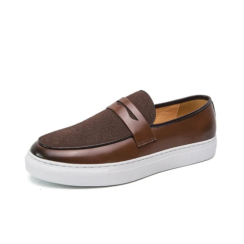 Mocassins décontractés en cuir marron pour hommes - Camden