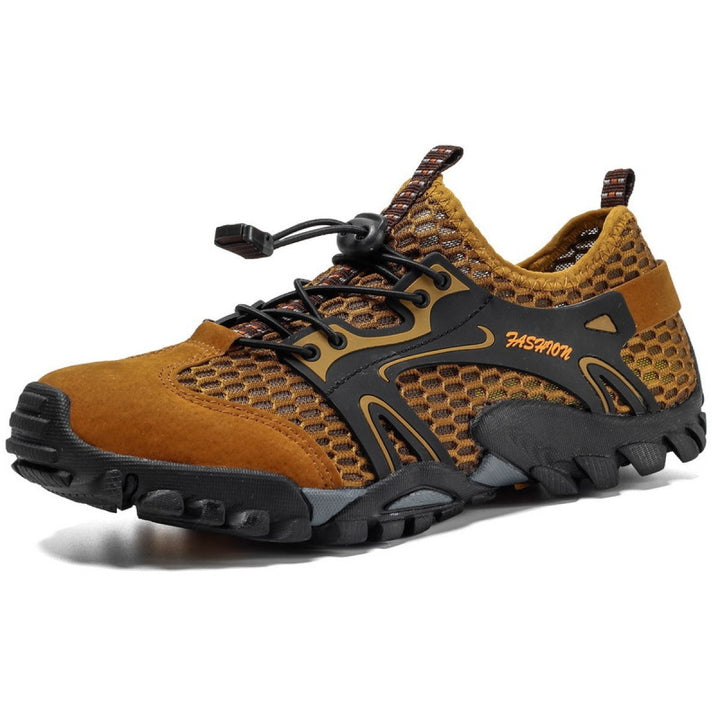 Chaussures de trekking pour hommes, semelle antidérapante en maille noire - Altus