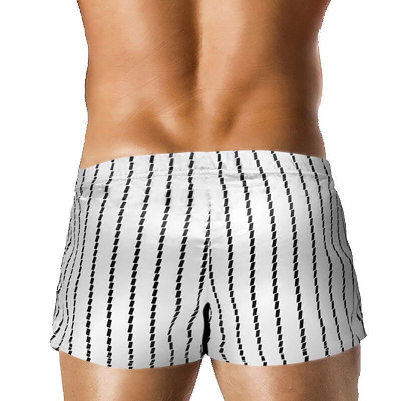 Mode plage natation hommes short rayé