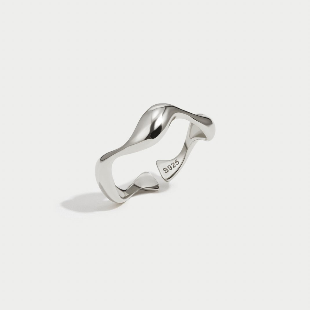 Bague réglable en argent - Ione