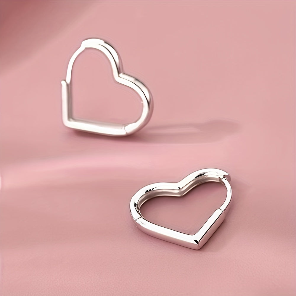 Boucles D Oreilles Coeur Doré en Acier Inoxydable Collection Exclusive