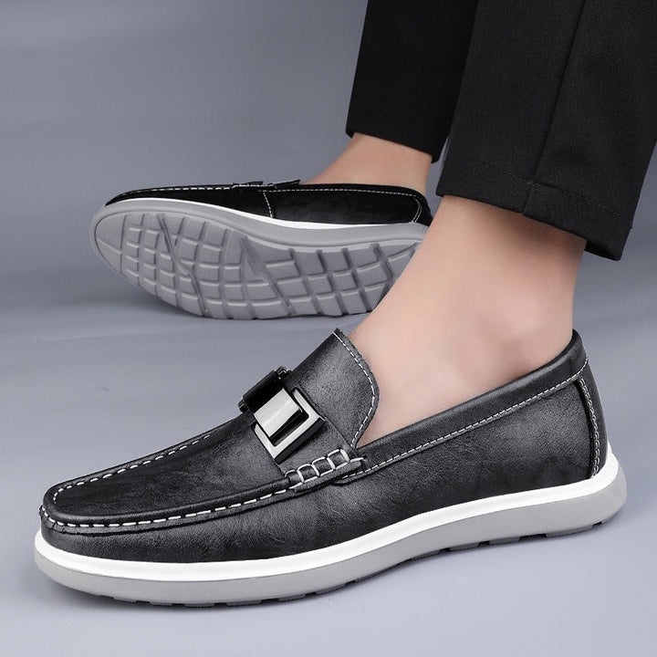 Mocassins élégants en cuir marron pour hommes Style britannique - Weston