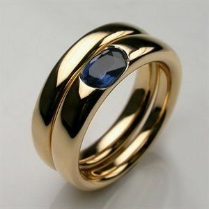 Bague pour femme sertie d'une pierre précieuse ovale - Ilaria
