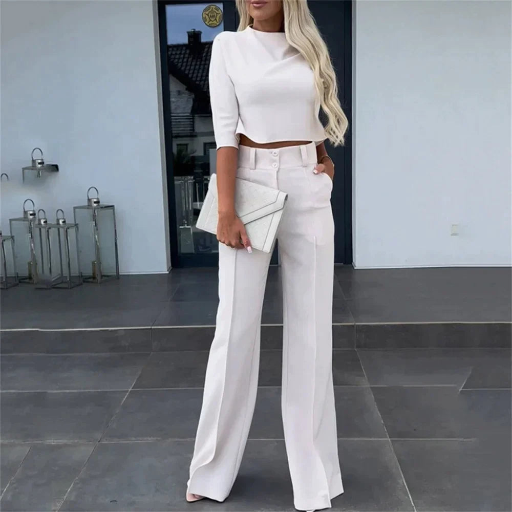 ALEXA - Ensemble top et pantalon chic