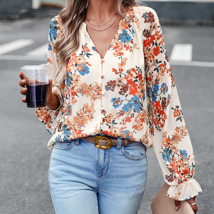 Ivonne - Blouse élégante à fleurs