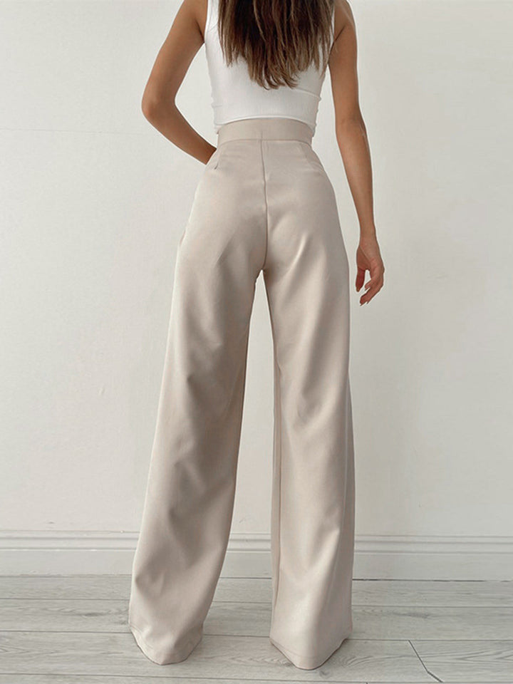 Belezz - Pantalon palazzo taille haute