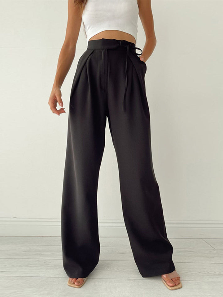 Belezz - Pantalon palazzo taille haute