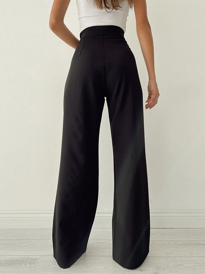 Belezz - Pantalon palazzo taille haute