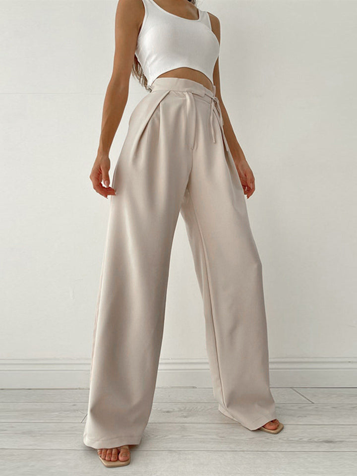 Belezz - Pantalon palazzo taille haute