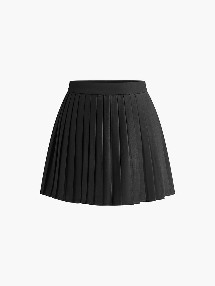 Romina - Ensemble gilet tailleur et mini-jupe plissée