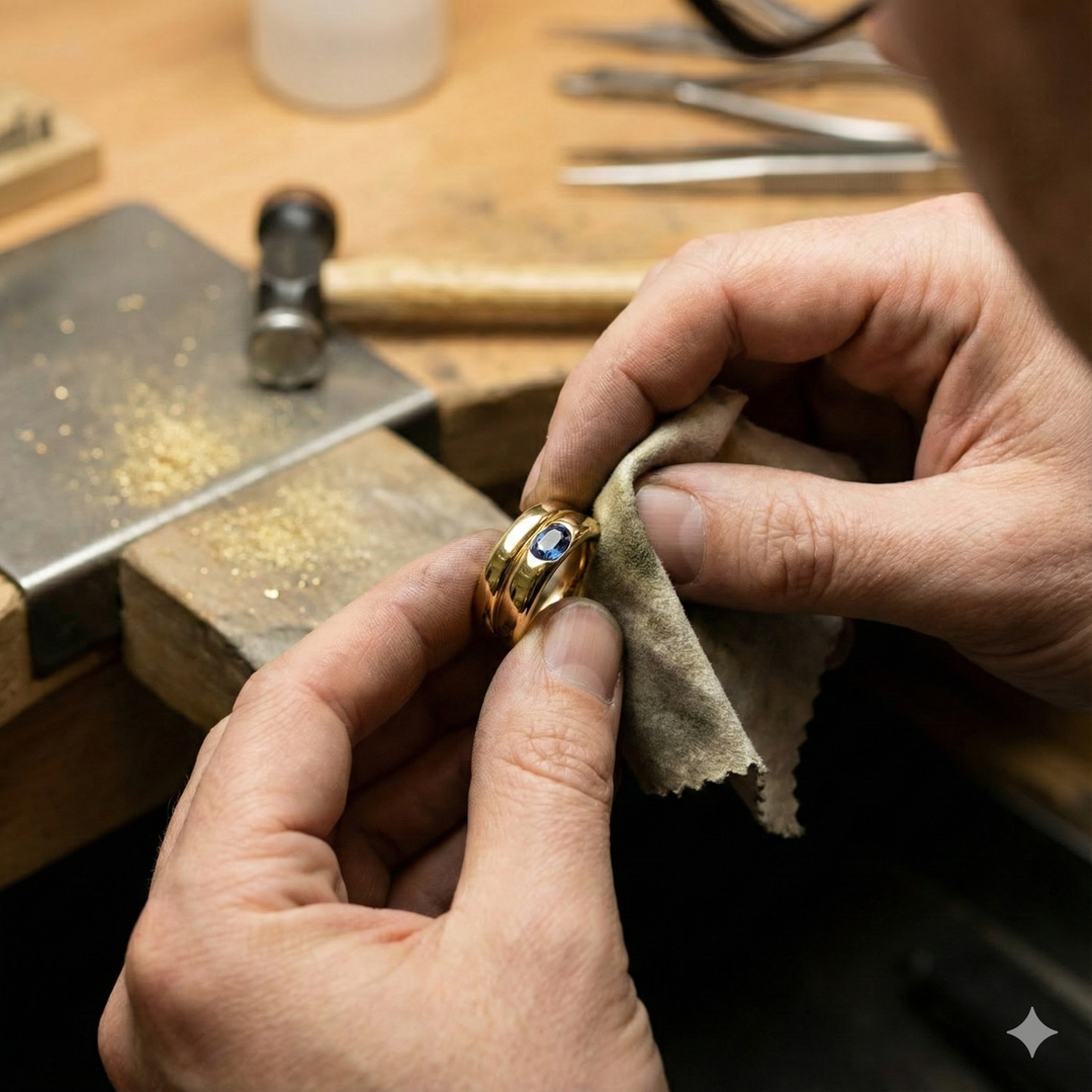 Bague pour femme sertie d'une pierre précieuse ovale - Ilaria