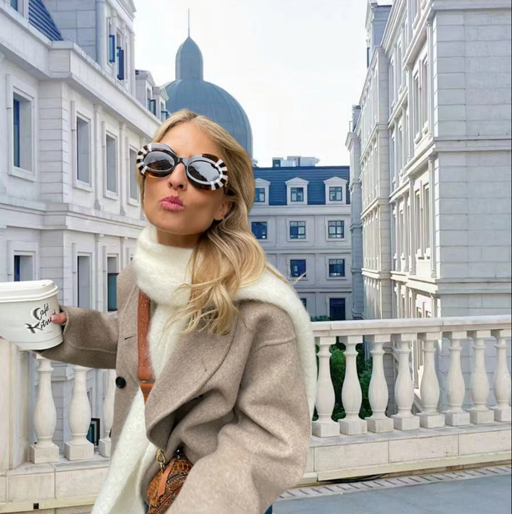 Vanessa - Veste oversized tendance avec boutons