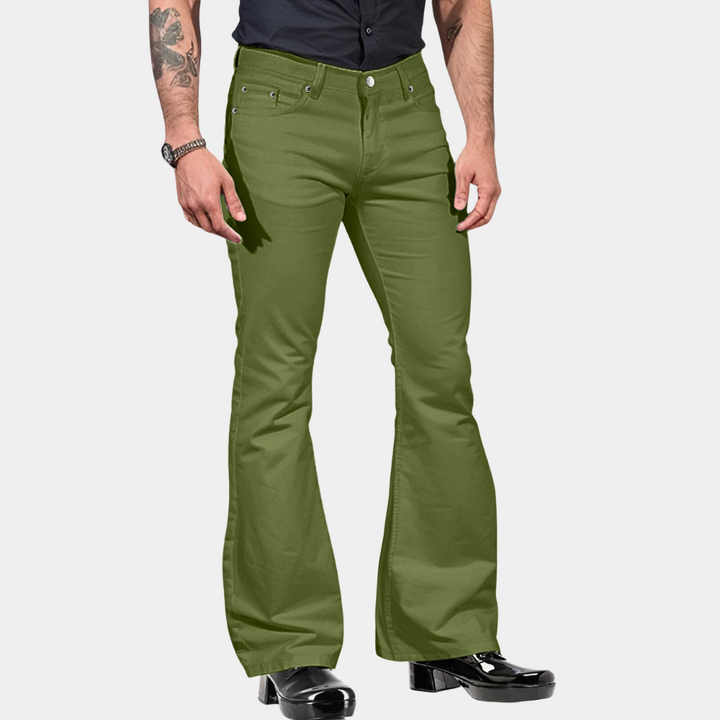 Linn - Pantalon rétro évasé pour hommes