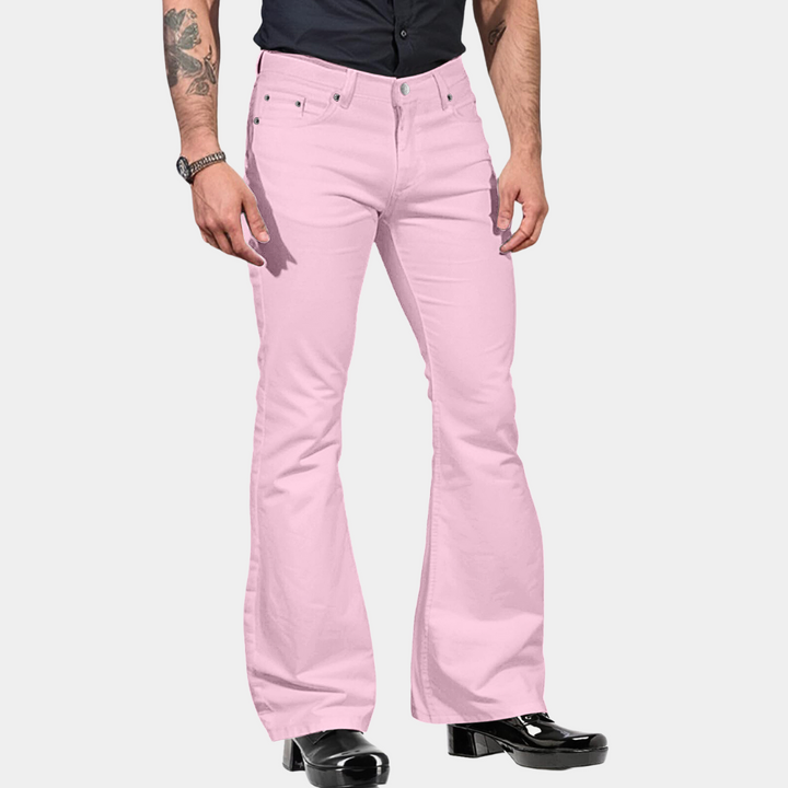 Linn - Pantalon rétro évasé pour hommes