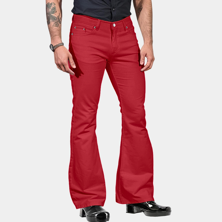 Linn - Pantalon rétro évasé pour hommes