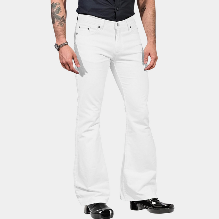 Linn - Pantalon rétro évasé pour hommes