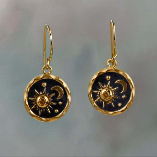 Sonne et Mond Boucles d Oreilles Boho Vermeil Collection Exclusivité Édition Limitée