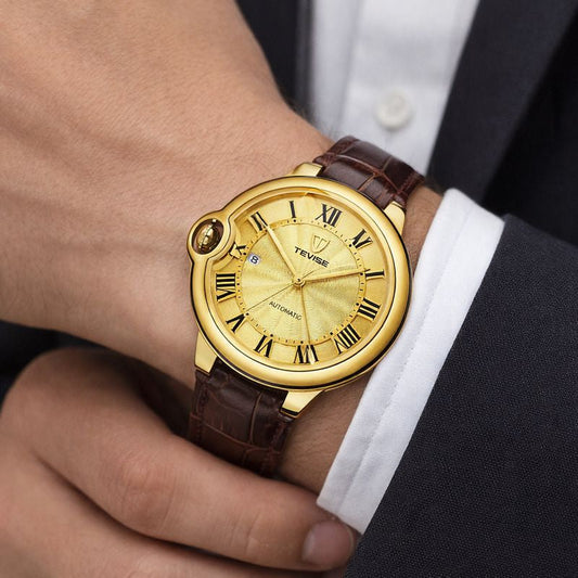 Montre Homme Élégante Cadran Chiffres Romains