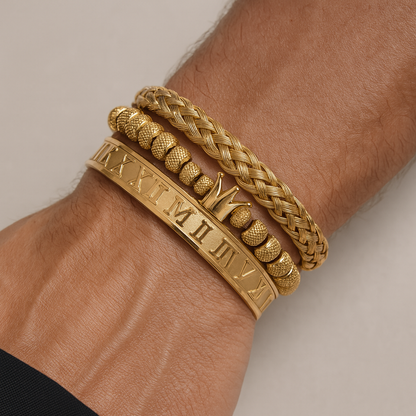 Bracelet homme Couronne impériale style romain - Magnus