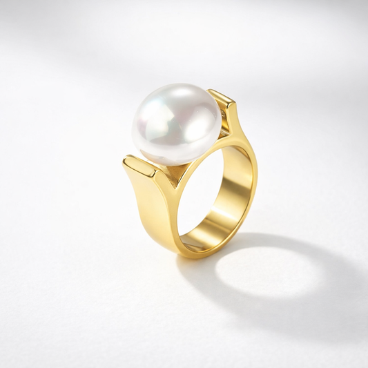 Bague vintage à perles