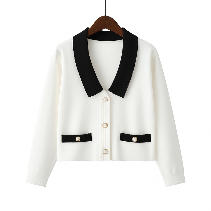Veste courte structurée en maille - Irène