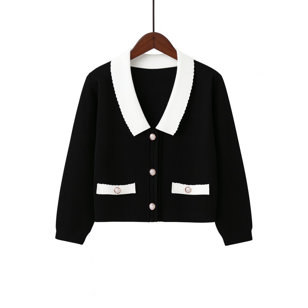 Veste courte structurée en maille - Irène