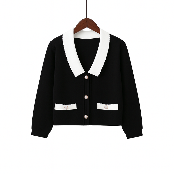Veste courte structurée en maille - Irène