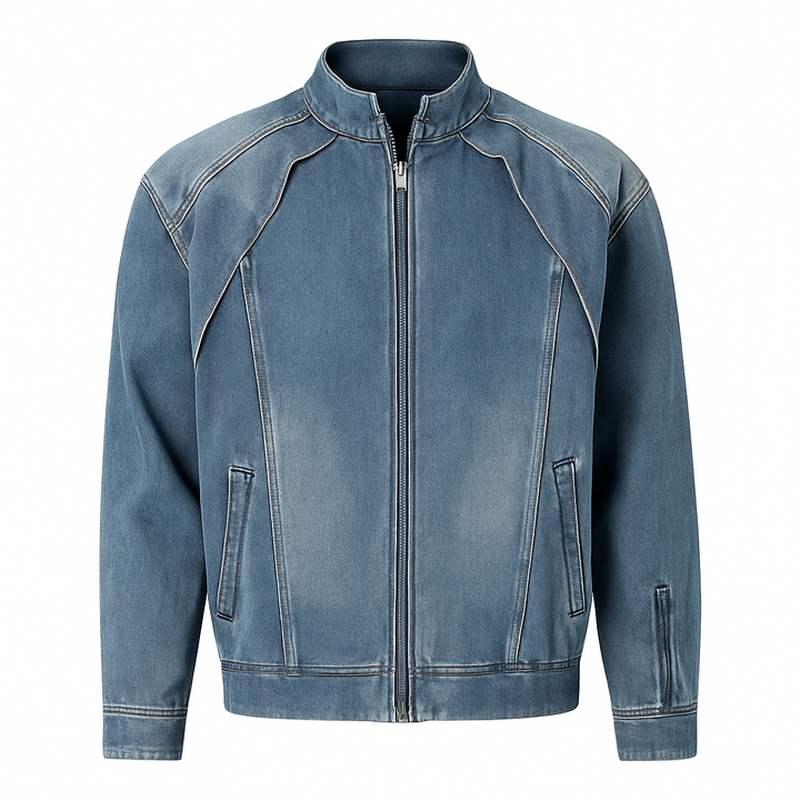 Veste en jean homme effet délavé - Partew