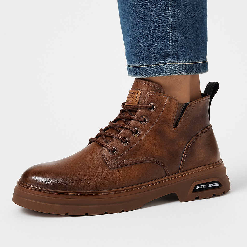 Bottines décontractées en cuir pour hommes - Roderick
