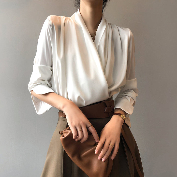 Marie Blouse en Satin