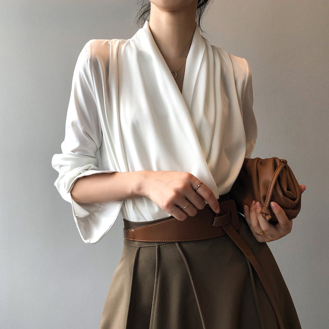 Marie Blouse en Satin