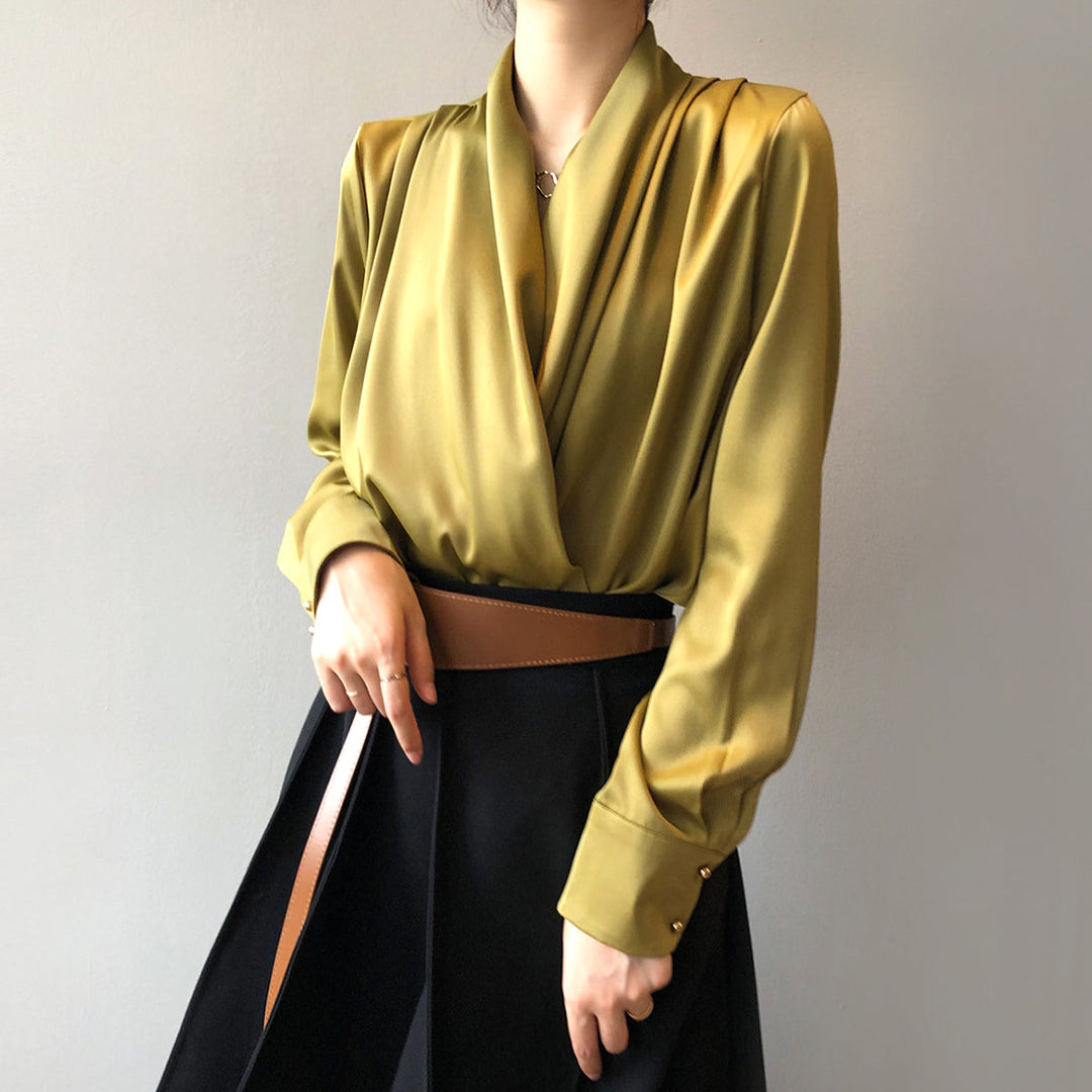 Marie Blouse en Satin