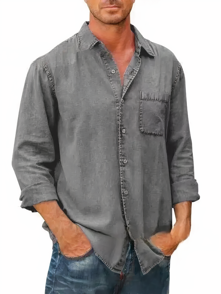 MATEO - Chemise en denim à manches longues