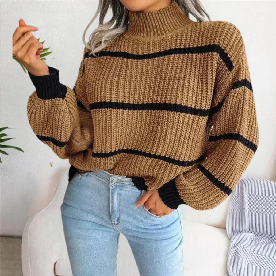 Pull douillet en coton pour femme avec une coupe élégante