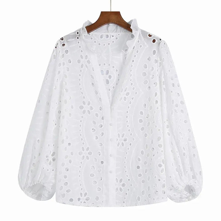 Lety - Blouse femme avec découpes