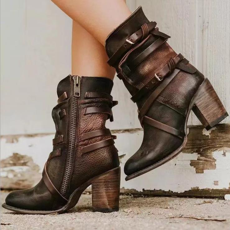 Carmela - Bottes en cuir végétalien pour dames