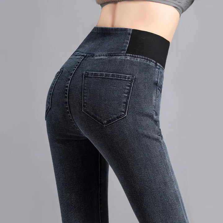 Jean slim taille haute pour femme Loock