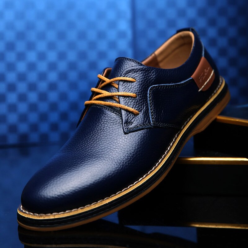 Chaussures Oxford en cuir de haute qualité pour hommes, disponibles en différentes couleurs