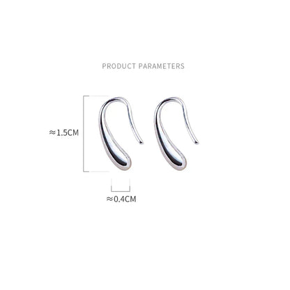 Boucles D'Oreilles Wassertropfen Argent Sterling Édition Limitée