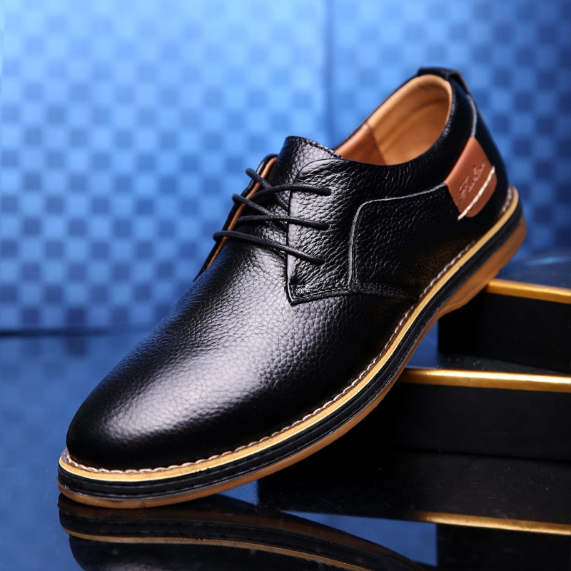 Chaussures Oxford en cuir de haute qualité pour hommes, disponibles en différentes couleurs