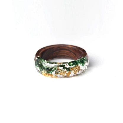 Bague Orchidée en bois Emilia-Calou